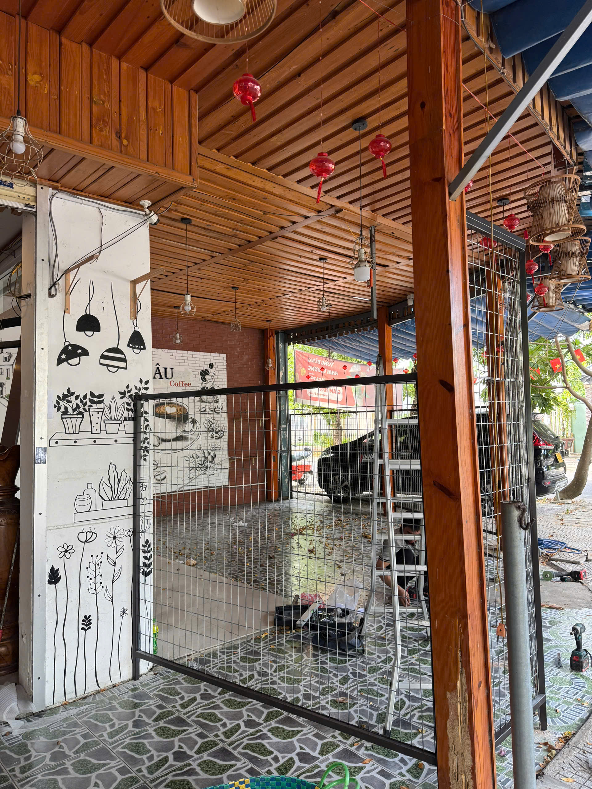 Cửa cổng sắt - ảnh 4