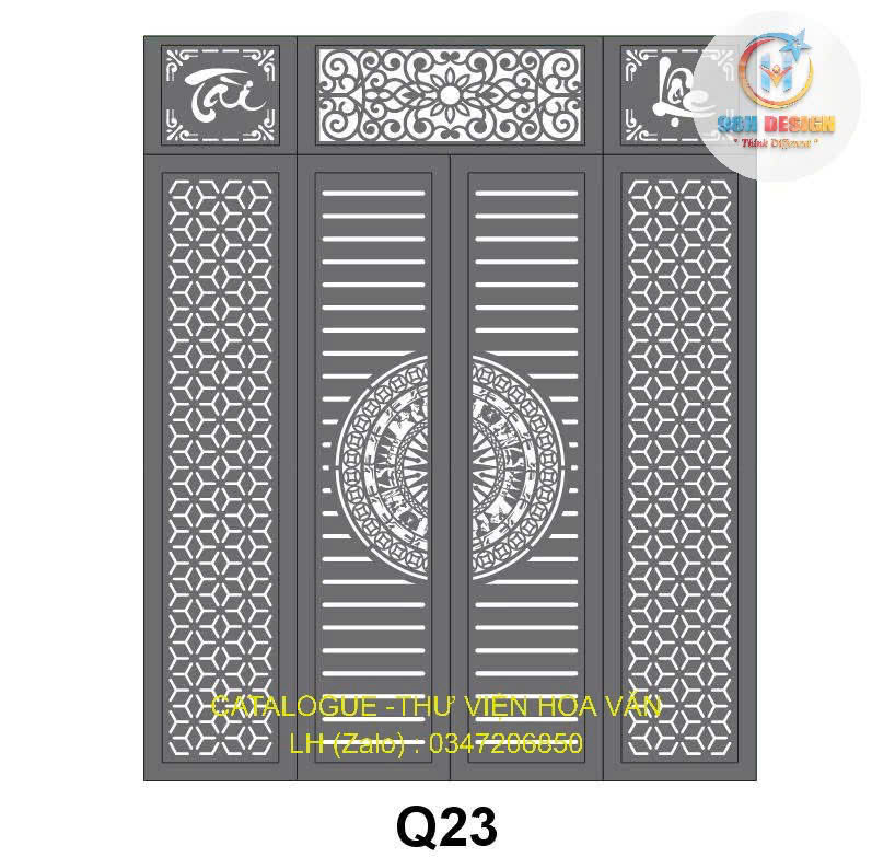 Cửa cổng sắt - ảnh 23