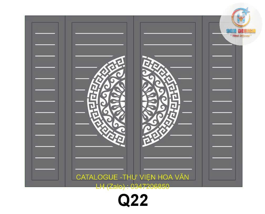 Cửa cổng sắt - ảnh 24