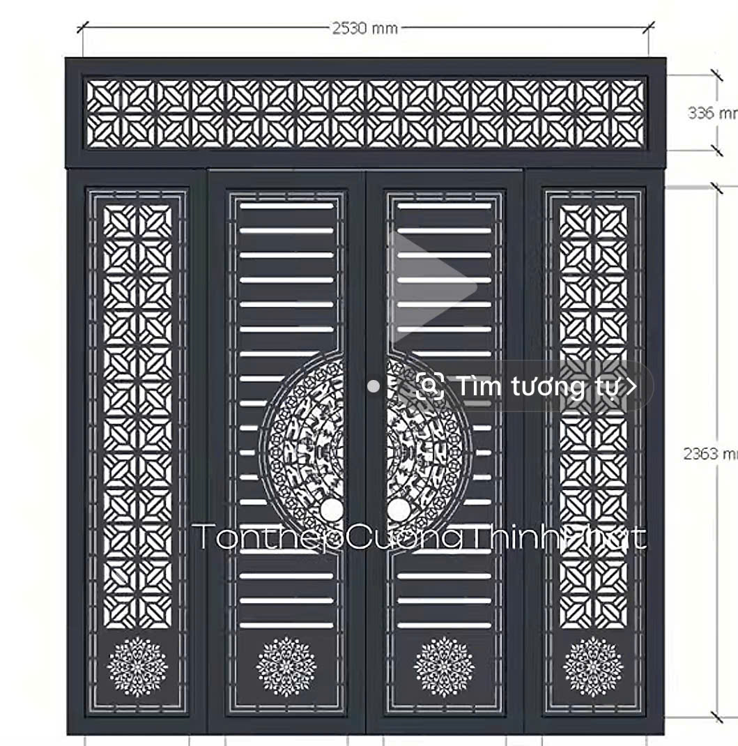 Cửa cổng sắt - ảnh 35