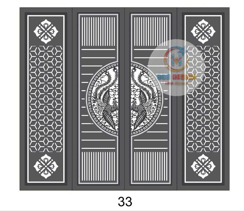 Cửa cổng sắt - ảnh 37