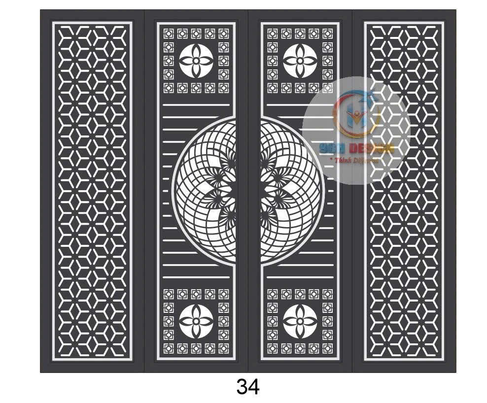 Cửa cổng sắt - ảnh 38