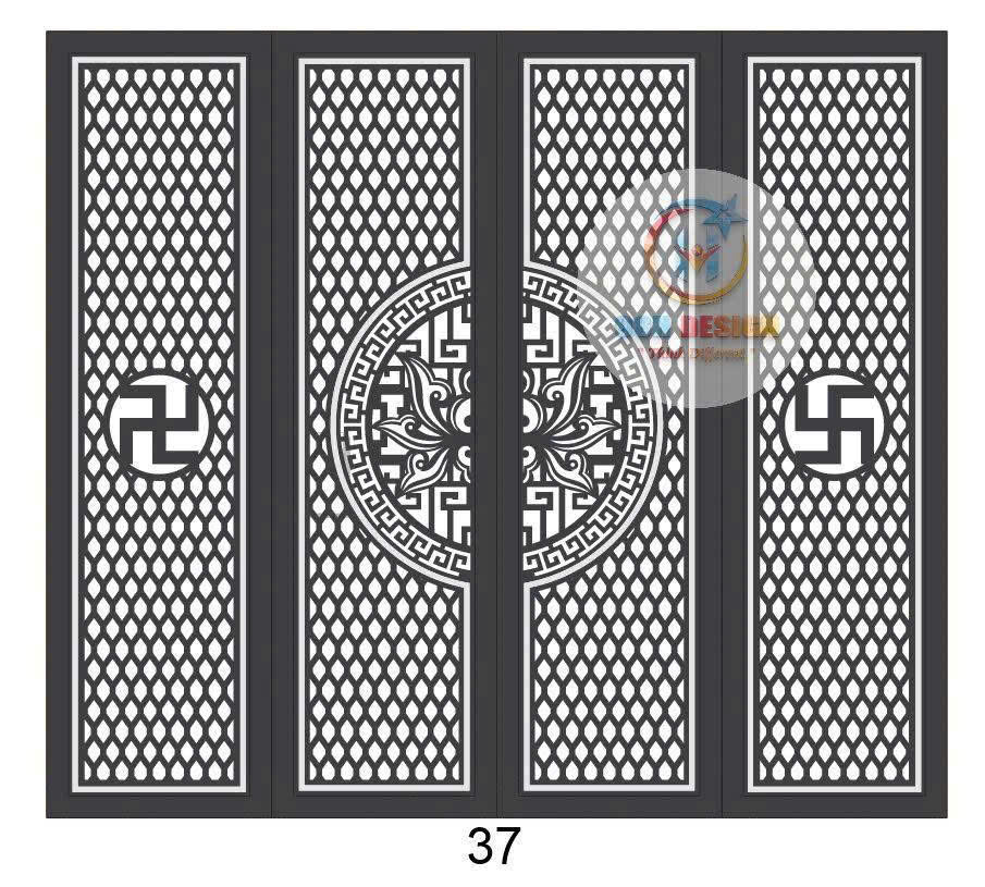 Cửa cổng sắt - ảnh 41
